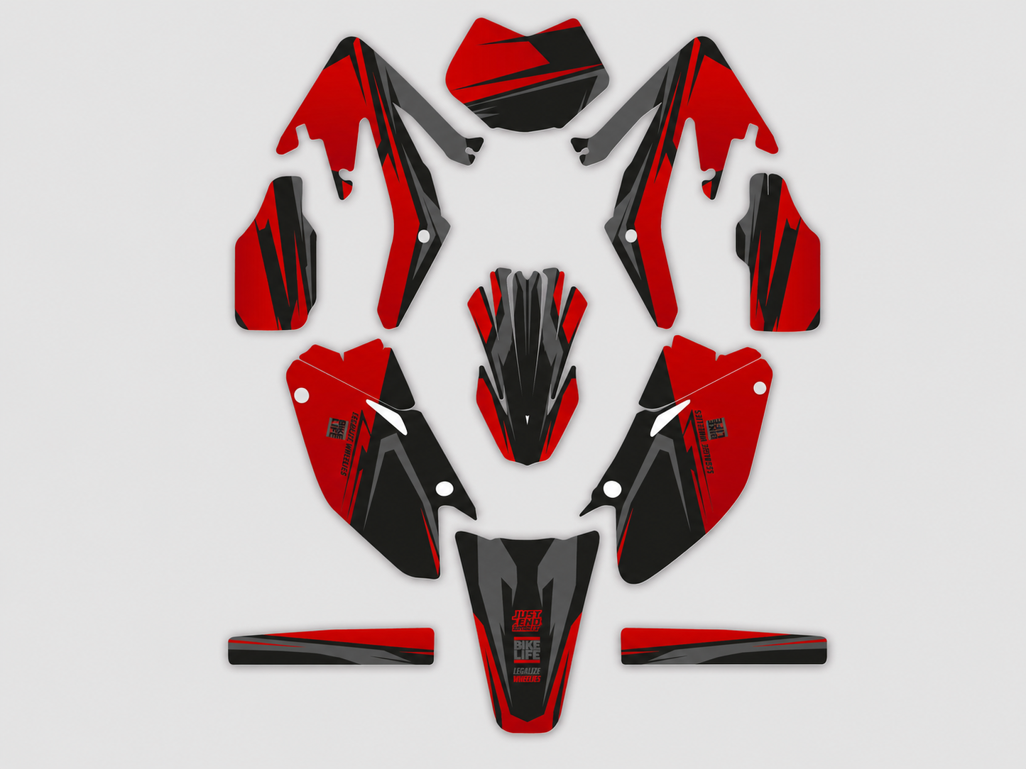 grafiche personalizzate moto HM 50 125 design Bike Life con numeri personalizzabili